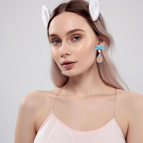 أقراط LILIE&WHITE على شكل أرنب وببغاء أقراط عيد الفصح للنساء أقراط على شكل حيوان لطيف لهدايا مجوهرات عيد الفصح in Kuwait