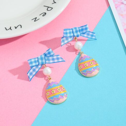 أقراط LILIE&WHITE على شكل أرنب وببغاء أقراط عيد الفصح للنساء أقراط على شكل حيوان لطيف لهدايا مجوهرات عيد الفصح in Kuwait