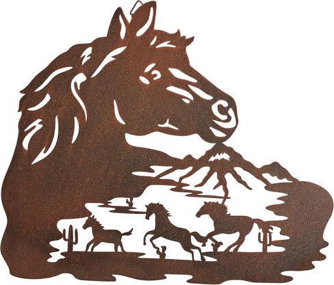 Waiu Metal wall art decor deer bear moose in the forest pine tree, 9.3inch set of 3 Rustic Concise Decoration Hanging for living room bedroom bathroom indoor outdoor, Lodge, Hunting, Cabin Wall Decor, in Saudi Arabia