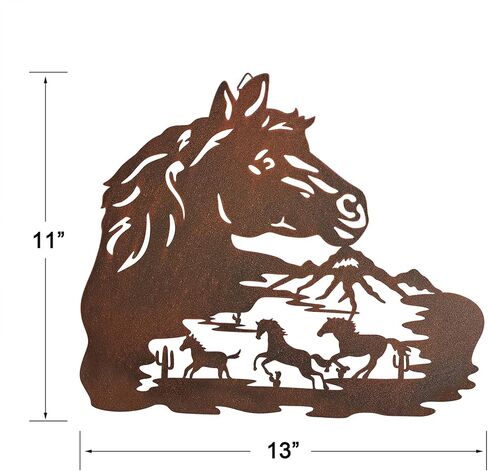 Waiu Metal wall art decor deer bear moose in the forest pine tree, 9.3inch set of 3 Rustic Concise Decoration Hanging for living room bedroom bathroom indoor outdoor, Lodge, Hunting, Cabin Wall Decor, in Saudi Arabia