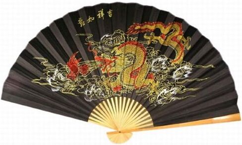 "Classic 35"" Oriental Feng Shui Wall Fan-Blue Horses" in Saudi Arabia