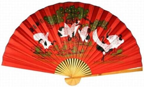 "Classic 35"" Oriental Feng Shui Wall Fan-Blue Horses" in Saudi Arabia