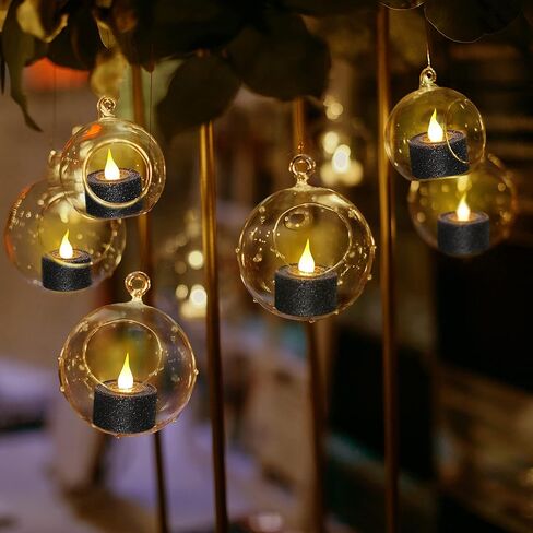Furora LIGHTING Rose Gold Candles Battery Operated, LED Tea Lights Dusty Rose Party Decorations, Christmas Ornaments, Wedding Decorations, Christmas Decorations Pack of 12 in Kuwait