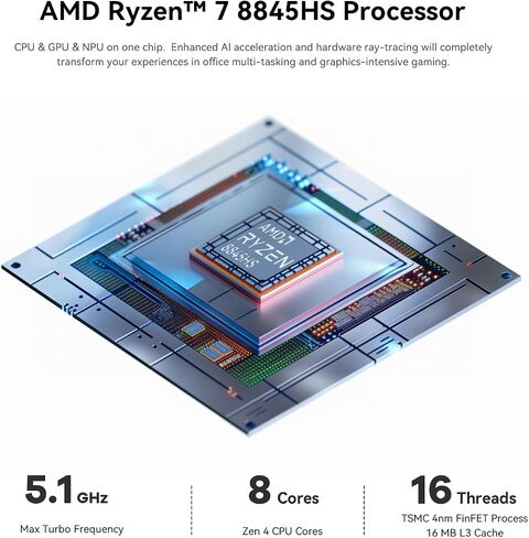 Beelink SER5 PRO Mini PC,AMD Ryzen 5 5500U (6C/12T,up to 4.0 GHz),Mini Computer with 16GB DDR4/480GB NVMe SSD,Support Triple Screen Display, WiFi6, BT5.4,Type-C, 2.5G LAN in Kuwait