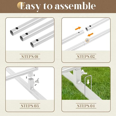 Sunexinlo 6.6FT حامل خلفية مربعة، حامل قوس بالون معدني مربع لحفلات الزفاف، حامل ديكور خلفية لحفلات أعياد الميلاد وحفلات الزفاف وديكور المنزل، ذهبي in Kuwait