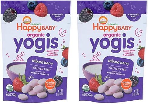 Happy Baby Organic Mixed Berry Yogurt Snacks, 1 OZ in Saudi Arabia