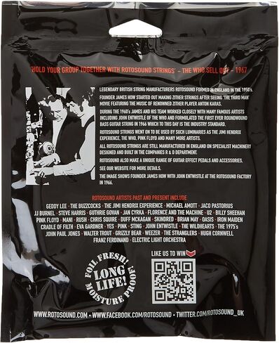 Rotosound RS77M Monel Flatwound Bass Guitar Strings (40 50 75 90) in Saudi Arabia