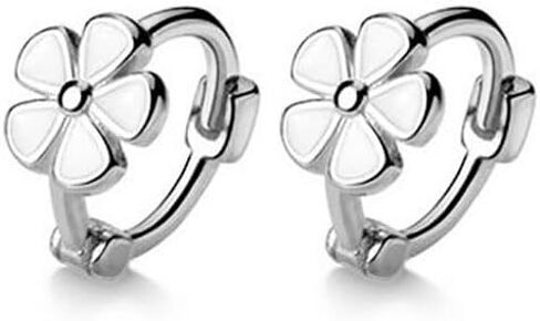 زهرة هوب أقراط للنساء ديزي زهرة أقراط الزهور هوجي هوب أقراط للفتيات في سن المراهقة هيبوالرجينيك لطيف زهرة صغيرة أقراط مجوهرات هدية in Kuwait