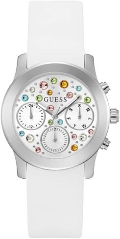 GUESS Ladies 38mm Watch - Iridescent Strap Silver Dial Iridescent Case in Saudi Arabia