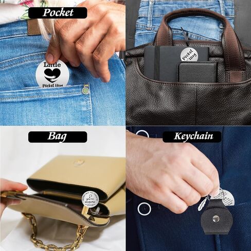 Remifala Inspirational Stainless Steel Double Sided Pocket Hug Token with PU Leather Keychain for Daughter Son Friends Boyfriend Girlfriend Long Distance Relationship Thank You Gift in Saudi Arabia