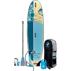Boardworks SHUBU SUP - All Water Inflatable Stand-Up Paddle Board - SUP Includes Complete Kit with Paddle, Backpack Carry Bag, Leash, Dry Bag and Pump