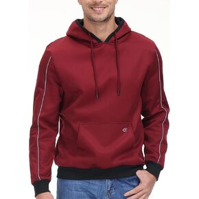 YuKaiChen الرجال البلوز هوديس كم طويل الرباط محب بلوزات مقنعين عادية مع جيوب الكنغر in Kuwait