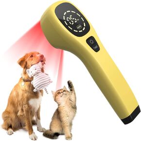 Jitesy Cold Laser Therapy for Dogs, Red Light Therapy for Dogs, Infrared Light Therapy Vet Device for Dog Arthritis Pain Relief, Clear Cats Skin Infections with 2 Therapy Modules