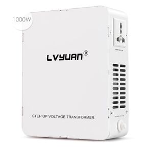 LVYUAN Heavy Duty 3000W Watt Voltage Transformer Converter Step Up/Down Converter 110/120 Volt - 220/240 Volt with 3 US,2 European,1 Universal Outlets and CE Certified,Circuit Break Protection