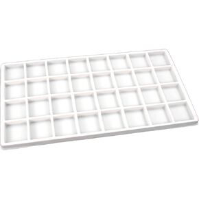 FindingKing 5 Gray 32 Slot Coin Jewelry Showcase Display Tray Inserts