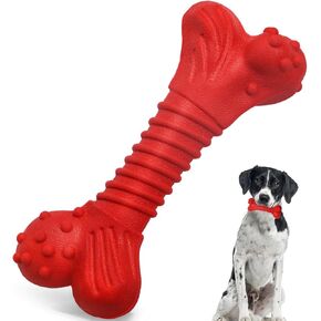 Dog Toys for Aggressive Chewers Tough Dog Chew Toys for Large Medium Dogs Breed Natural Rubber Spring Texture Pattern