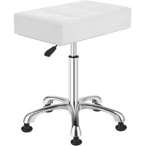 Kaleurrier Heavy Duty Stools with Wheels 400lb Backless Height Adjustable Stool - Rolling Stools Swivel Chair for Counter Bar Salon Office Home Kitchen Lab Clinic (Rolling Casters, Camel)