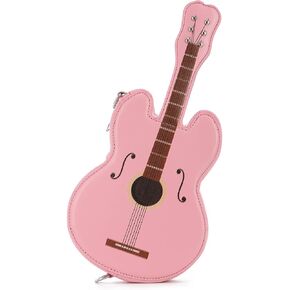 SUKUTU Women Guitar Shaped Shoulder Bag Creative Music Sparkly Leather Novelty Crossbody Bags Handbag in Kuwait