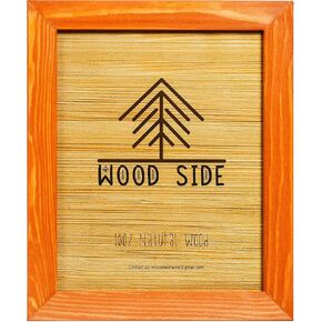 Rustic Wooden Picture Frame 11x14-100% Natural Solid Eco Distressed Wood for Wall Mounting Photo Frame - Green