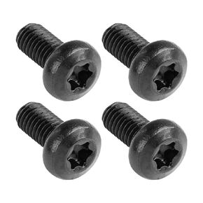 Unifizz Black License Plate Screws for Tesla Model 3, Model Y, & BMW (4 Pack) M5-0.8 X 10mm Security T25 Drive Head 18-8 Stainless Steel Black Oxide 1996 1997 1998 1999 2020 2021 2022 2023 2024