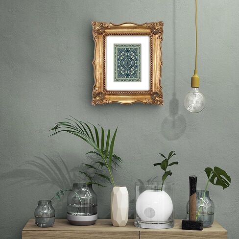 SIMON'S SHOP إطار صورة مقاس 8 × 10 إطارات صور باروكية مقاس 8 × 10 إطارات صور أنيقة رثة باللون الأخضر الطحلبي in Kuwait