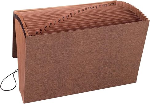 ملف موسع Smead TUFF، 21 جيبًا، أبجديًا (A-Z)، قفل بقلاب وحبل، حجم قانوني، Redrope (70320) in Saudi Arabia