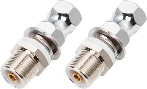 Heavy Duty CB Antenna Stud Mount Adapter Copper Nickel Plated with SO-239 Connector for Mounting 3/8 x 24 Threads CB HAM Radio Antennas in Kuwait