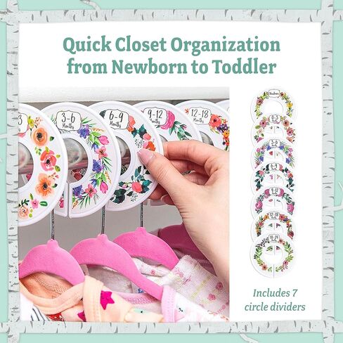 Baby Nest Designs Anti-Slip Plastic Closet Dividers, Chevron Teal, 24 Pieces, 1.25" Standard Rails in Saudi Arabia