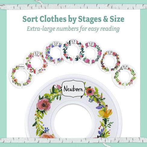 Baby Nest Designs Anti-Slip Plastic Closet Dividers, Chevron Teal, 24 Pieces, 1.25" Standard Rails in Saudi Arabia