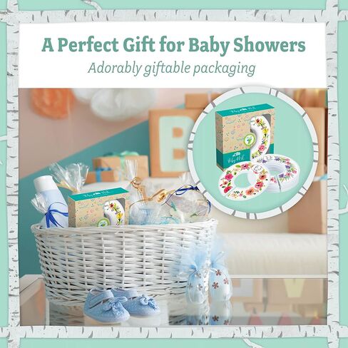 Baby Nest Designs Anti-Slip Plastic Closet Dividers, Chevron Teal, 24 Pieces, 1.25" Standard Rails in Saudi Arabia
