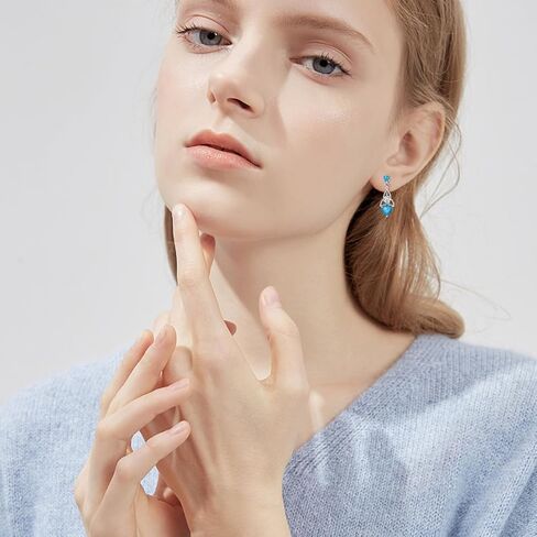 Gothic Heart Earrings Black Rose S925 Sterling Silver Sensitive Earrings for Women Hypoallergenic Valentine's Day Push Bck Earrings Jewelry Gift for Girlfriend, Wife, Mom in Kuwait