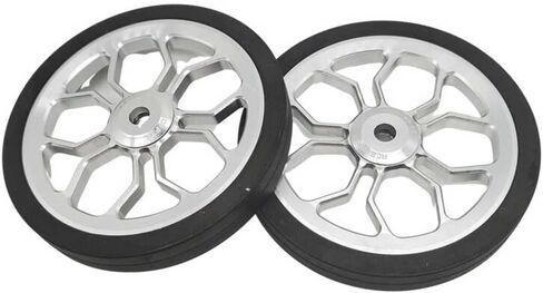Large Easy Wheels for Brompton Folding Bike,easywheel diameter 80 mm (black) in Saudi Arabia