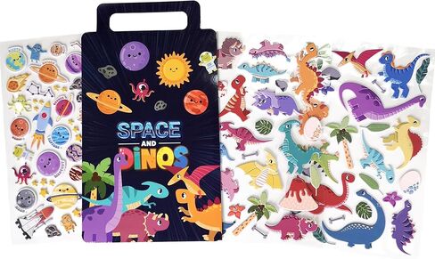 ملصقات النوافذ للأطفال الصغار وأنشطة السفر ملصقات منتفخة ملصقات نافذة قابلة لإعادة الاستخدام ملصقات نافذة قابلة للإزالة لسيارة وطائرة منزلية ومركبات بناء ومواصلات 77 قطعة in Kuwait