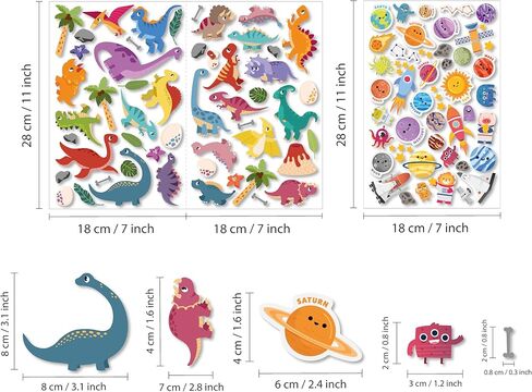 ملصقات النوافذ للأطفال الصغار وأنشطة السفر ملصقات منتفخة ملصقات نافذة قابلة لإعادة الاستخدام ملصقات نافذة قابلة للإزالة لسيارة وطائرة منزلية ومركبات بناء ومواصلات 77 قطعة in Kuwait