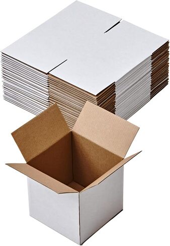 8x6x4 Inch Cardboard Shipping Boxes, Kraft Corrugated Box Mailers Small Shipping Boxes For Small Business Packaging Mailer, 25 Pack in Saudi Arabia