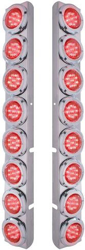 United Pacific 37349 - Rear Ss Air Cleaner Light Bar With Bracket For Peterbilt Trucks - Reflector/Clearance/Marker Ligh in Saudi Arabia