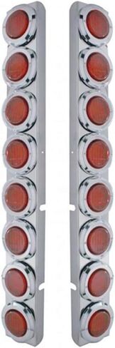 United Pacific 37349 - Rear Ss Air Cleaner Light Bar With Bracket For Peterbilt Trucks - Reflector/Clearance/Marker Ligh in Saudi Arabia