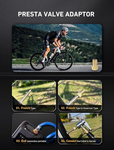 ظرف إطار نحاسي مع خرطوم هواء من البولي يوريثان بطول 9.8 قدم، محول خرطوم نفخ الإطارات بمشبك قفل مع محول صمام بريستا وقطعتين من صواميل التحويل، مجموعة ظرف هواء لمضخة الإطارات المحمولة/ضاغط الهواء in Kuwait