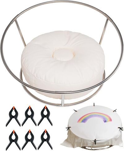 Newborn Photography Posing Frame Baby Backdrop Stand Travel Size Beanbag Stand Frame Set with 6 Clamps and Carrying Bag Infant Photoshoot Background Station Quick Assembly for Easy Storage and Travel in Saudi Arabia