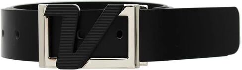 AMBA7 Volvik Victory Golf Leather Belt, 100% Genuine Italian Real Solid Leather Strap Free Size up to 42", White in Saudi Arabia