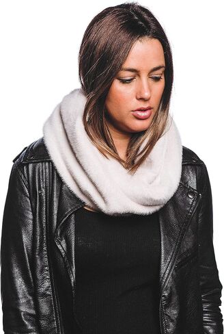 Stephanie Imports Winter Faux Fur Thick Neck Warmer Circle Loop Scarf Wrap in Saudi Arabia