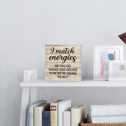 Chaos Coordinator Definition Gift Wooden Box Sign Desk Decor, Rustic Cute Office Desk Wood Box Signs Country Decor for Home Farmhouse Office Shelf Table Decoration 5 X 5 Inches in Saudi Arabia