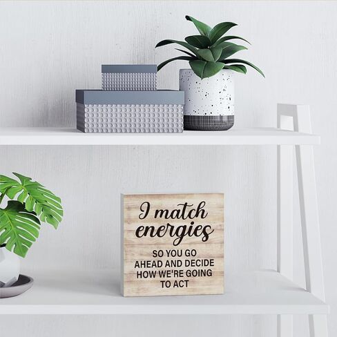 Chaos Coordinator Definition Gift Wooden Box Sign Desk Decor, Rustic Cute Office Desk Wood Box Signs Country Decor for Home Farmhouse Office Shelf Table Decoration 5 X 5 Inches in Saudi Arabia