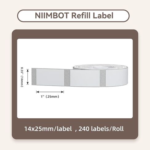 ملصقات إعادة تعبئة NIIMBOT متوافقة مع صانع الملصقات D11/D110/D101/H1S، ملصقات زجاجات السفر المقاومة للماء والزيوت لصناديق التخزين، الجرة، حاوية مستحضرات التجميل، JADENS D110&D11 in Kuwait