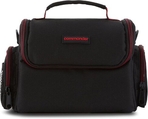Commander Optics Large Universal DSLR Camera Case Gadget Bag - 11 x 7 x 7 Inches, Black/Red in Saudi Arabia