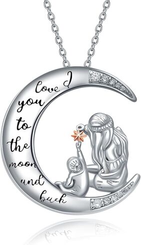 WINNICACA Gifts for Mom Nana Sterling Silver Mother Daughter Jewelry Birthday Christmas Gifts in Saudi Arabia