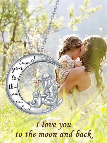 WINNICACA Gifts for Mom Nana Sterling Silver Mother Daughter Jewelry Birthday Christmas Gifts in Saudi Arabia