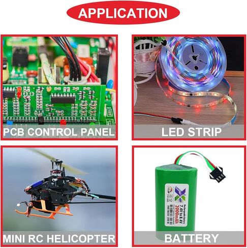 20Pairs JST XH 2.54mm 2Pin Male and Female Connector Cable with UL1007 22AWG 100mm Red Black Connector Wire,Heat Shrink Tube for Tiny Drone Battery Terminal Socket LED Strip Light in Kuwait