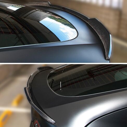AeroBon Real Carbon Fiber Trunk Spoiler Compatible with 2020-2024 Tesla Model Y Spoiler (H Style) in Kuwait