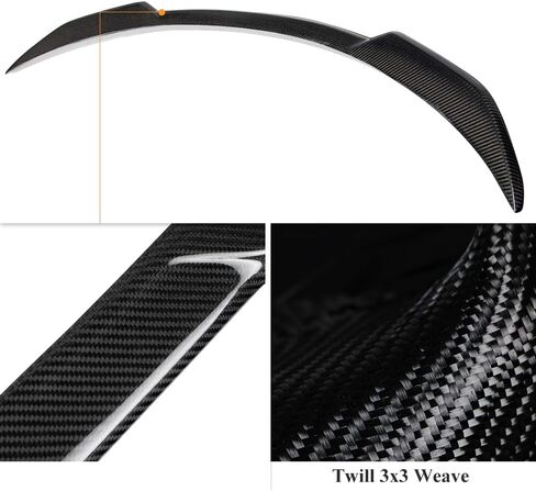AeroBon Real Carbon Fiber Trunk Spoiler Compatible with 2020-2024 Tesla Model Y Spoiler (H Style) in Kuwait